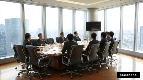 会議室でのビジネスミーティング