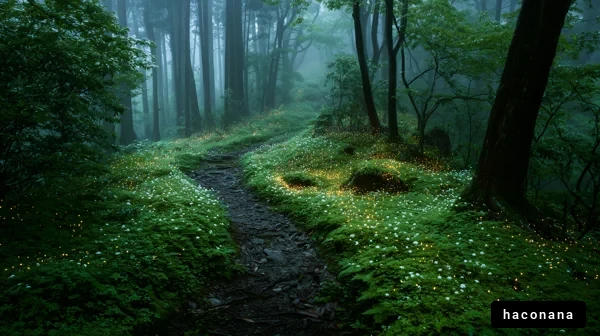 幻想的な森の風景