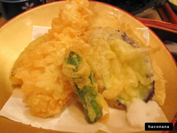 天ぷらの盛り合わせ