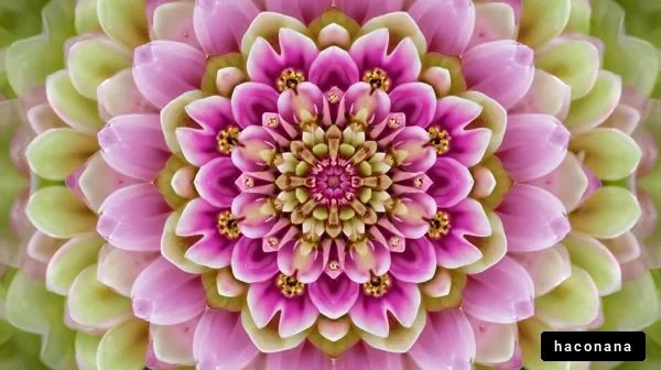 色鮮やかな花の模様