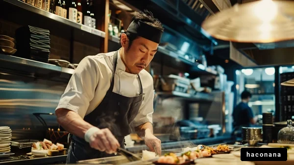 料理人の真剣な姿