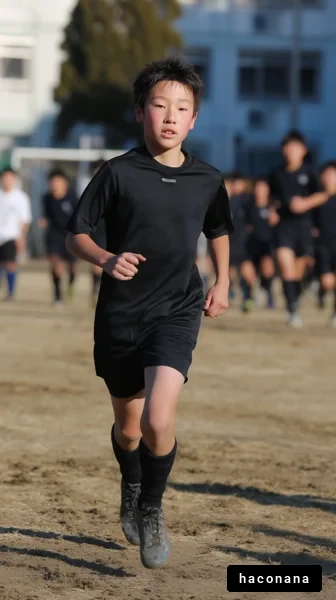 サッカー少年の練習風景
