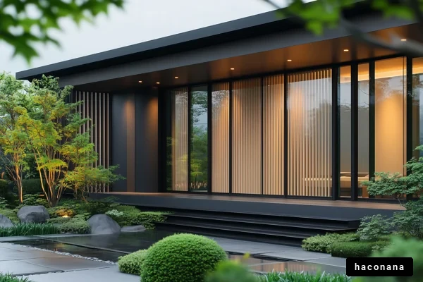 現代的な和風建築の風景