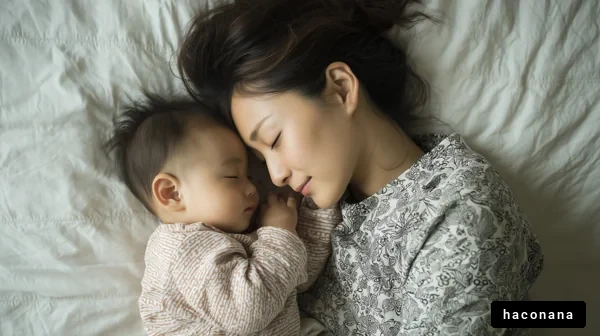 母と子の穏やかな眠り
