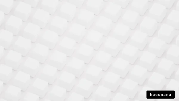 白い立方体のパターン