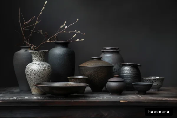 陶器のアートな展示
