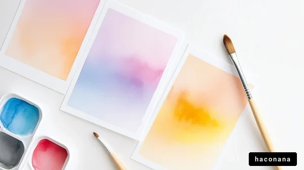 水彩画の抽象作品 水彩画の抽象作品