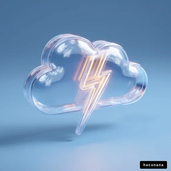 抽象的な雲と稲妻