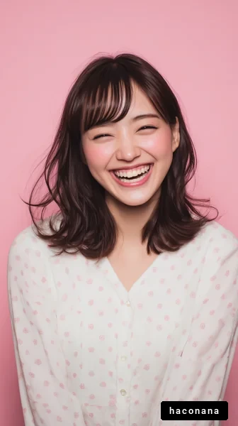 笑顔の女性