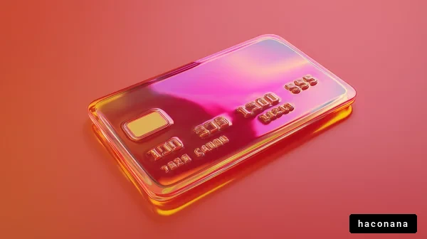 カラフルなクレジットカード