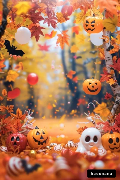 ハロウィンの楽しいシーン ハロウィンの楽しいシーン