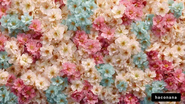 華やかな花の背景
