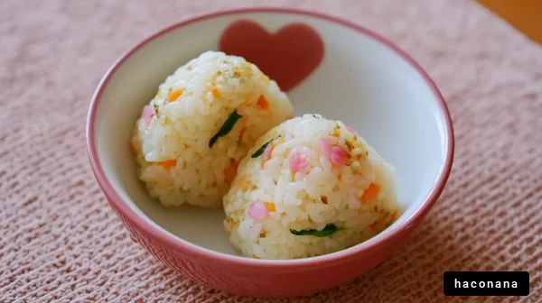 美味しいおにぎりの盛り付け