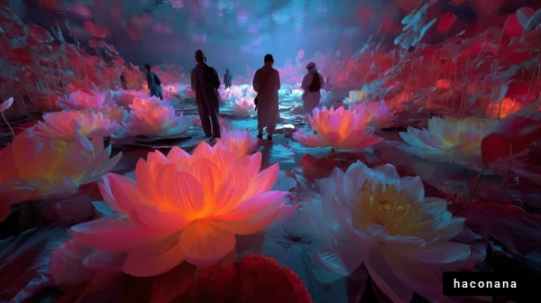 幻想的な水辺の風景