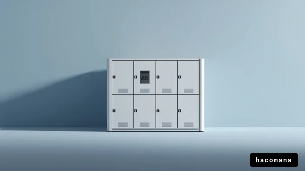 シンプルなロッカーの風景