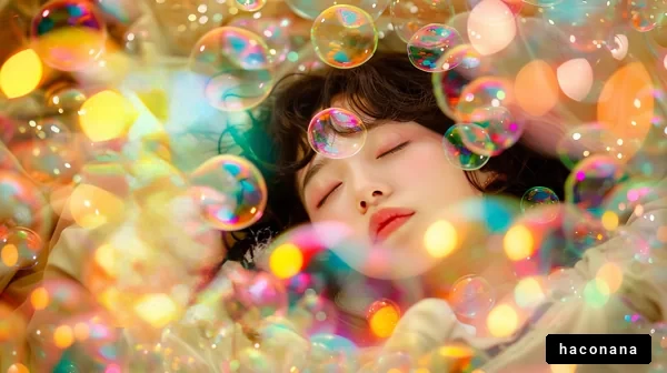 幻想的な泡の世界