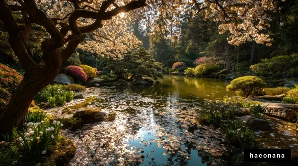 美しい日本庭園の景色