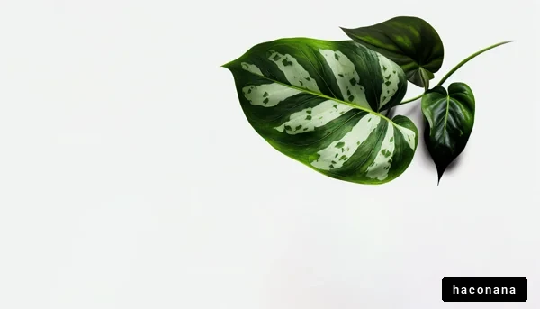 シンプルな観葉植物の葉