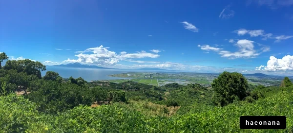 美しい海と山の風景