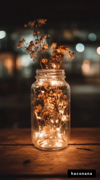夜の光る花瓶