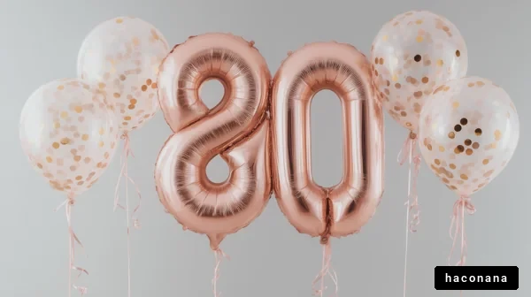 華やかな誕生日の飾り