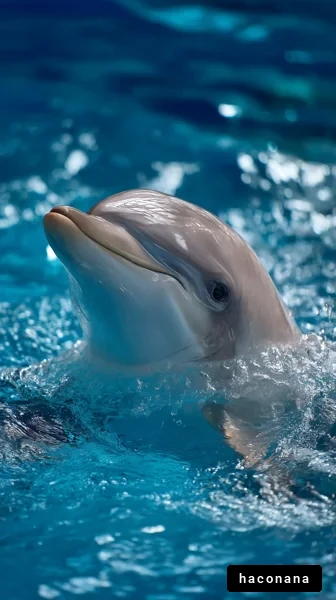 水中の可愛いイルカ