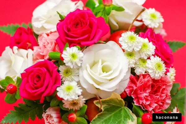色とりどりの花束