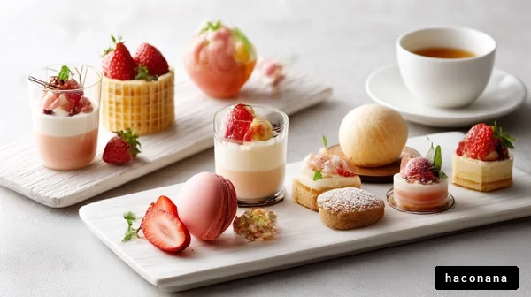 美味しそうなお菓子盛り合わせ