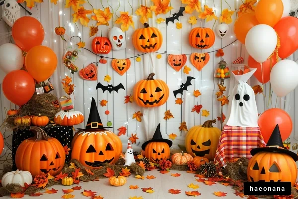 ハロウィンの装飾シーン ハロウィンの装飾シーン