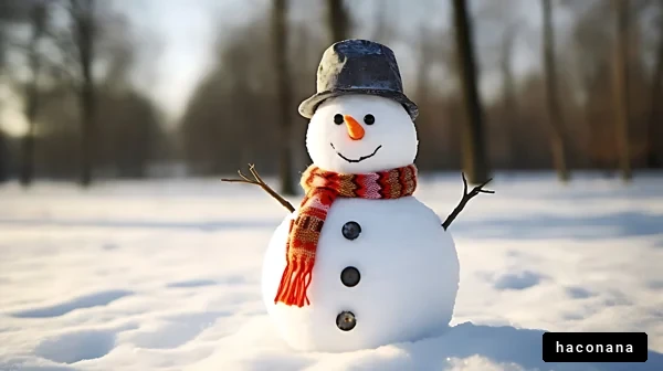 冬の雪だるま