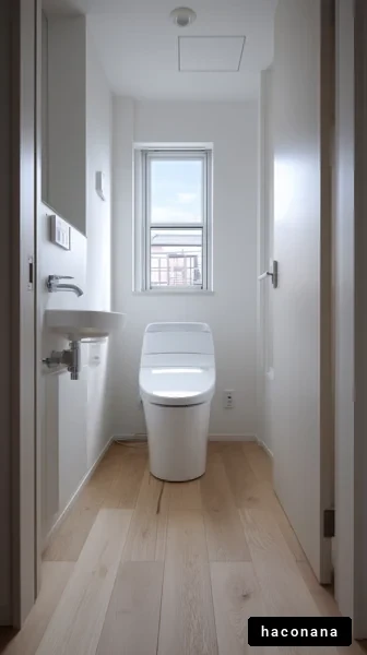 モダンなトイレの内装