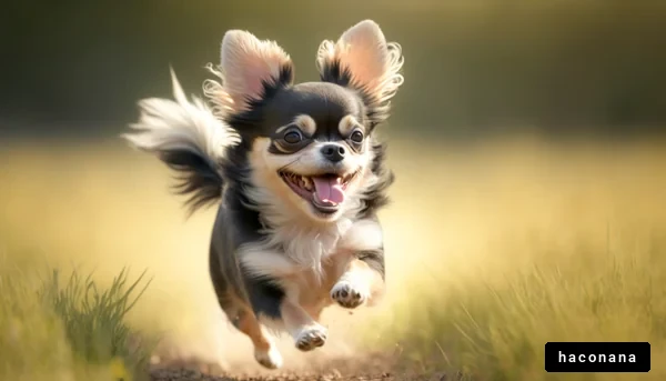元気に走る犬
