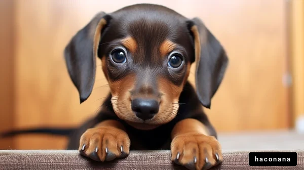 かわいい子犬のポートレート