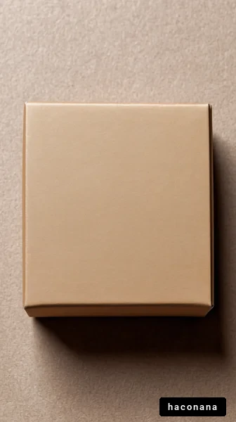 シンプルな茶色の箱