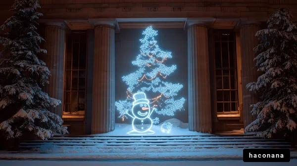 冬のクリスマスの光景