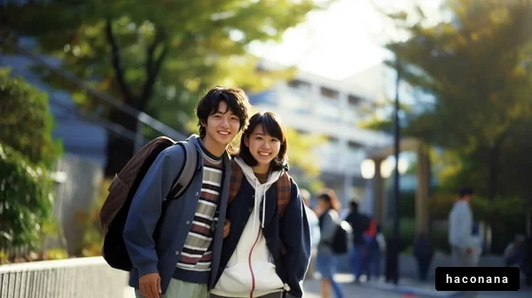 学生たちの爽やかな日常