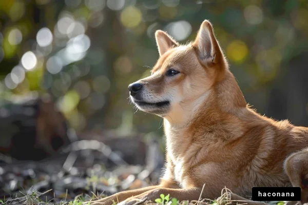 優雅に佇む犬