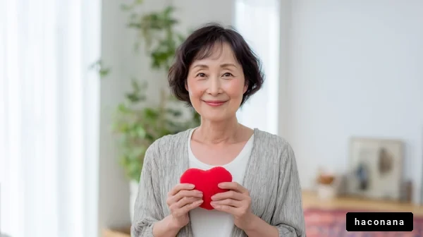 心を込めた笑顔の女性