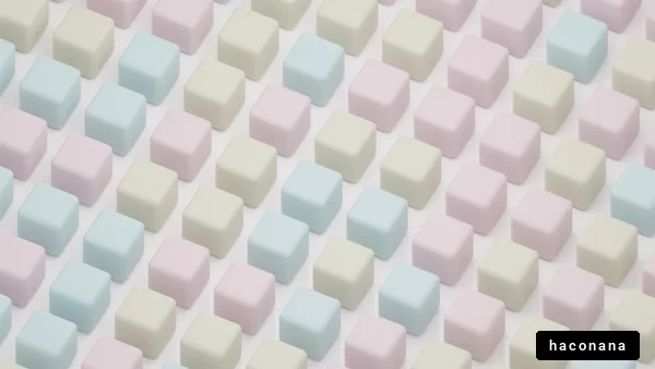 カラフルな立方体のパターン