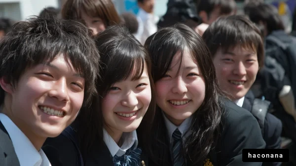 若者たちの笑顔と友情
