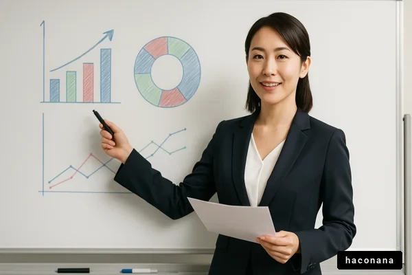 ビジネスプレゼンテーションの女性