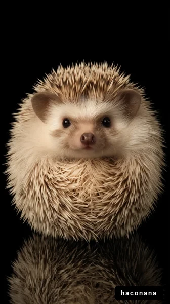 かわいいハリネズミの肖像