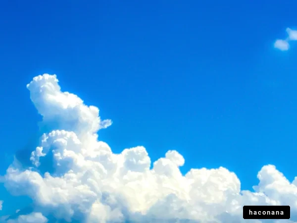 青空と雲の風景