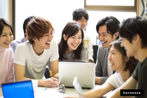 楽しそうなグループ作業