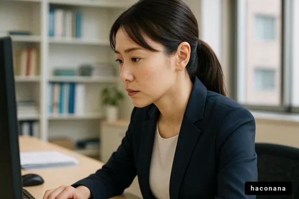 オフィスで働く女性