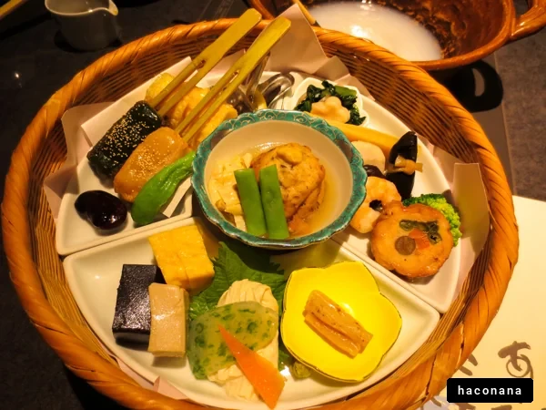 美しい和食の盛り合わせ