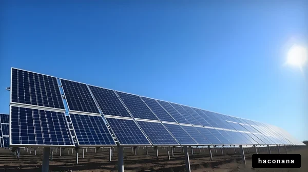 太陽光発電パネルの風景