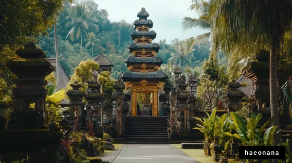 バリの美しい寺院