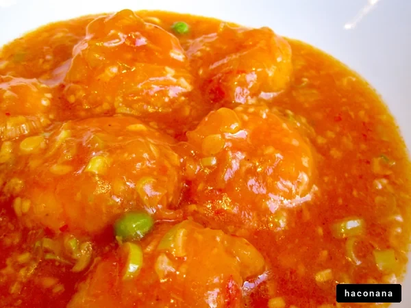 美味しいオレンジソースの料理