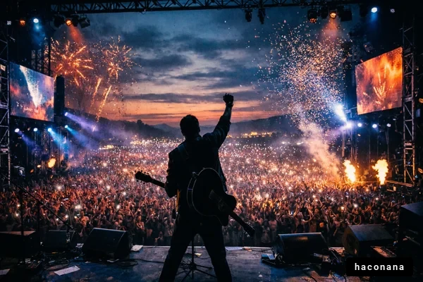 ライブコンサートの熱狂